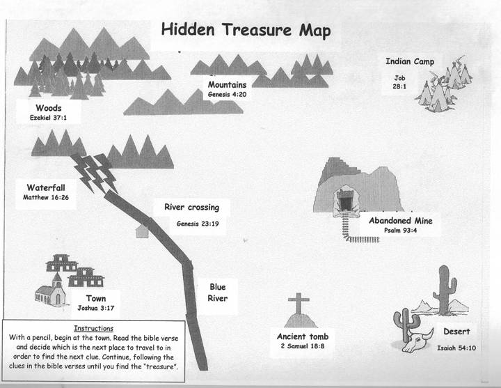 Treasure map puzzle