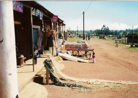 street scene in rural Kenya