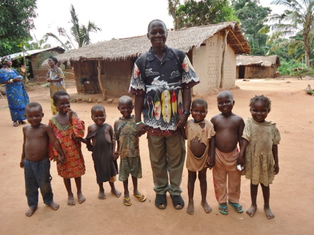 Some orphaned children in Central Africa