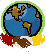 globe and handshake
